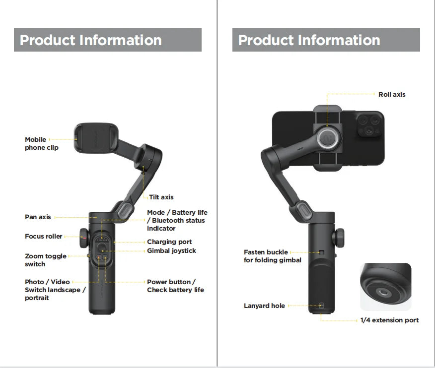 Stabilisateur de cardan intelligent